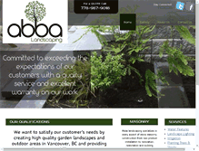 Tablet Screenshot of abbalandscaping.com